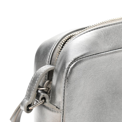 Saint Laurent Metallic Calfskin Monogram Small Lou Camera Bag Silver 14 of 14