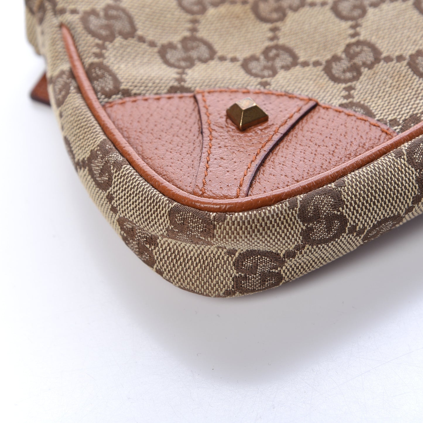 Monogram Horsebit Nail Chain Pochette Orange