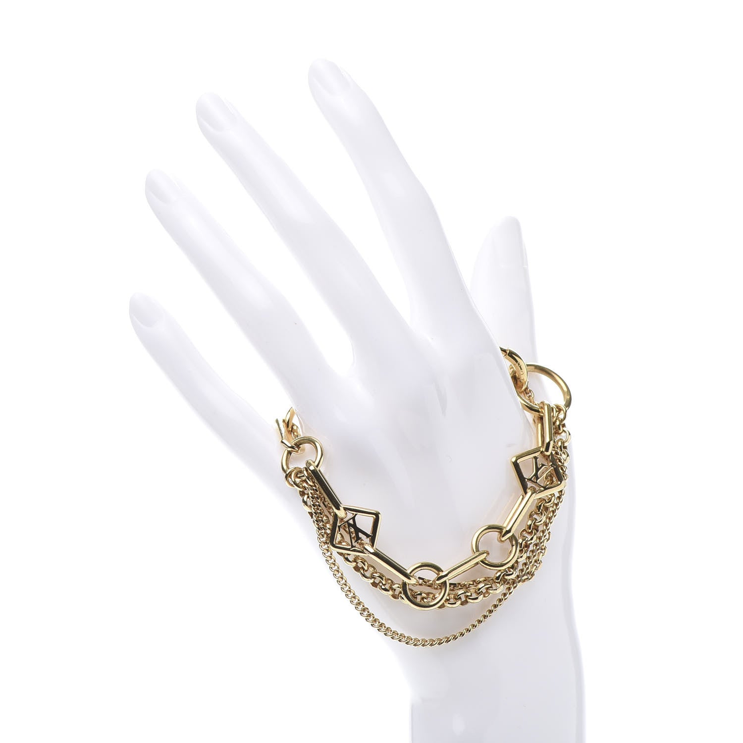 Louis Vuitton Vegas Chain Bracelet Gold 2 of 4