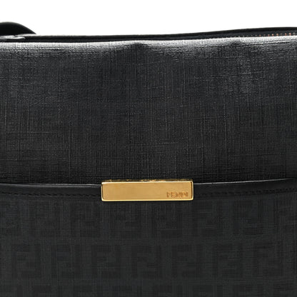 Fendi Zucchino Spalmati Vitello Messenger Bag Black 8 of 24