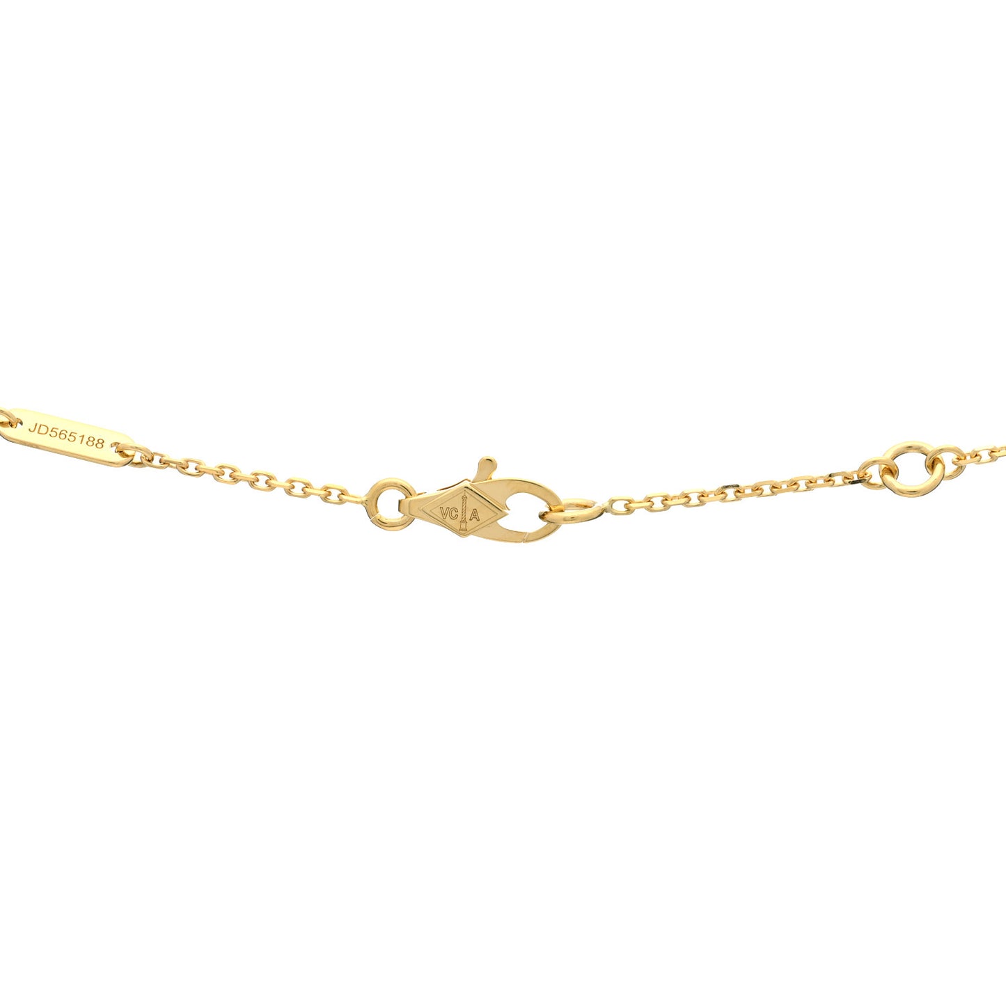 18K Yellow Gold Diamond Mini Frivole Pendant Necklace
