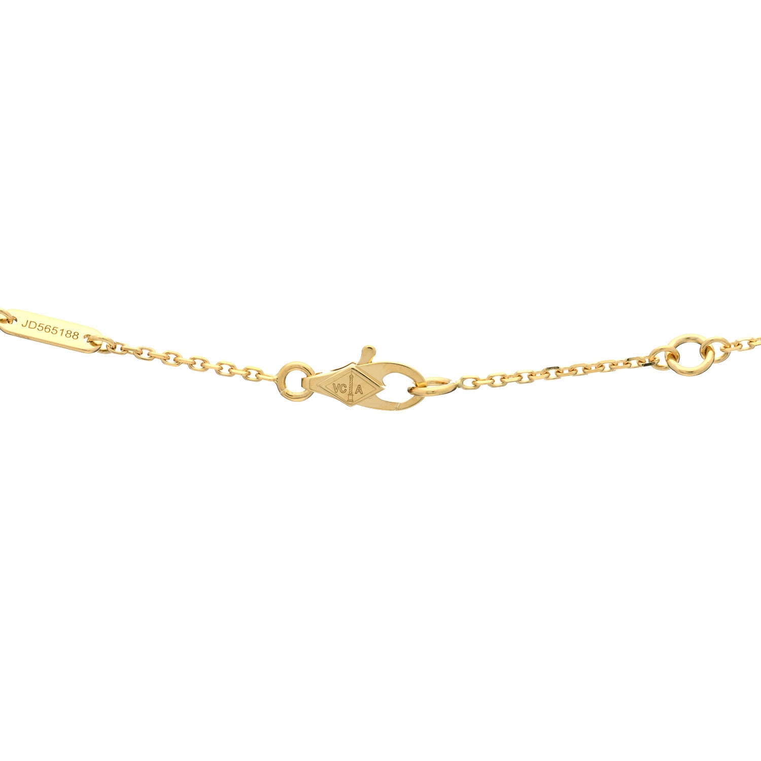 Van Cleef & Arpels 18K Yellow Gold Diamond Mini Frivole Pendant Necklace 4 of 6