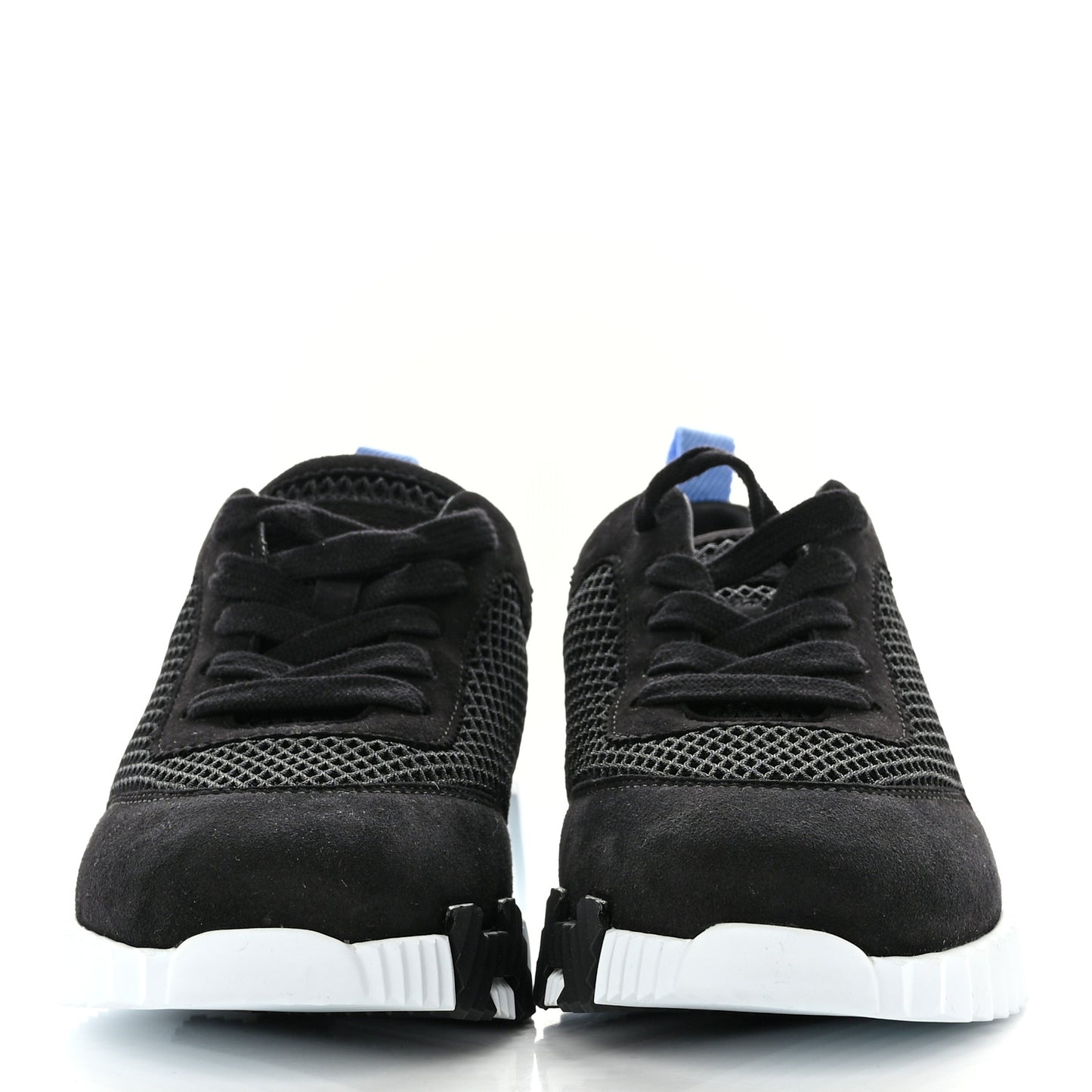 Graphic Mesh Suede Goatskin Bouncing Sneakers 36.5 Black