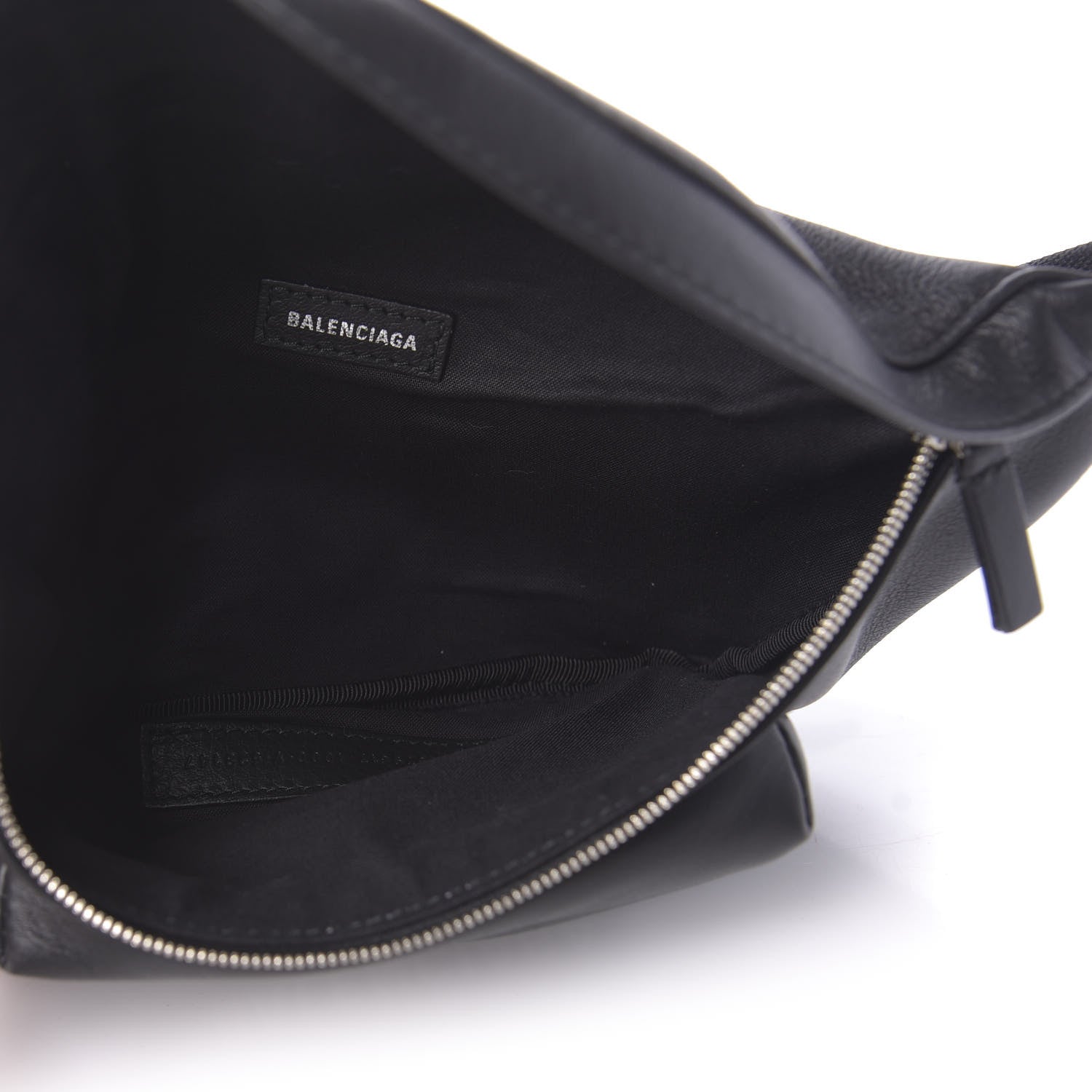Balenciaga Smooth Calfskin Logo Everyday Beltpack XS Black White 5 of 9