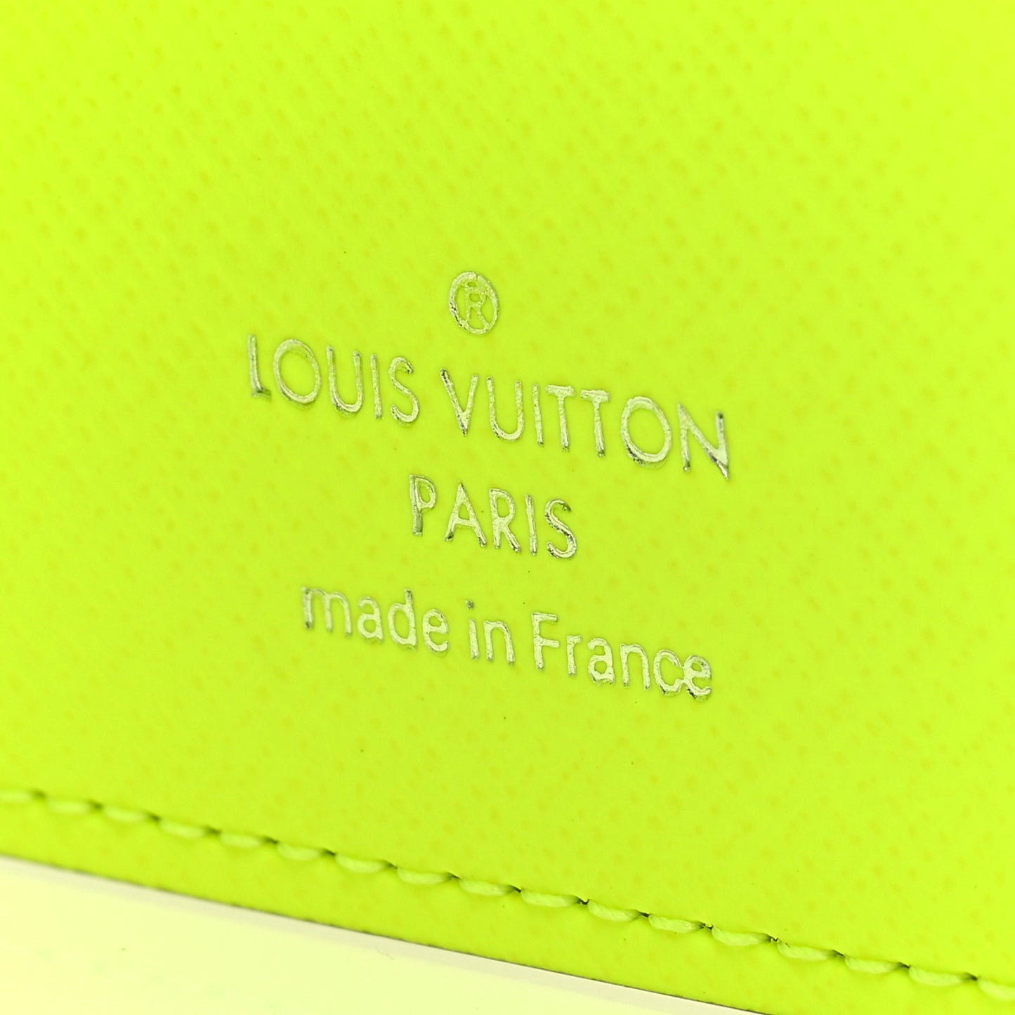 LOUIS VUITTON Taigarama Brazza Wallet NM Yellow