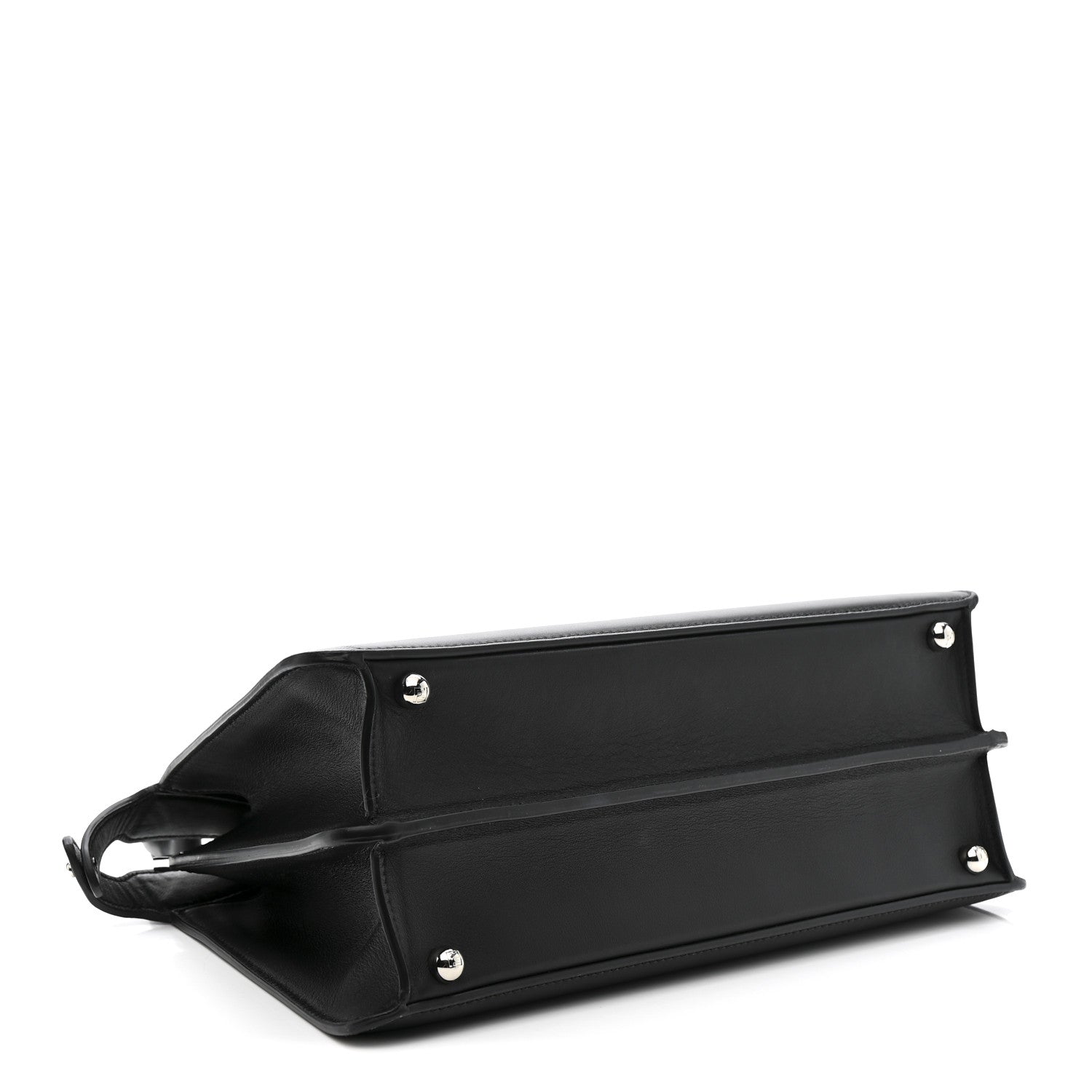 Fendi X MARC JACOBS Vitello Seta Shiny Nappa Medium Peekaboo I SEE U Satchel Black 4 of 11