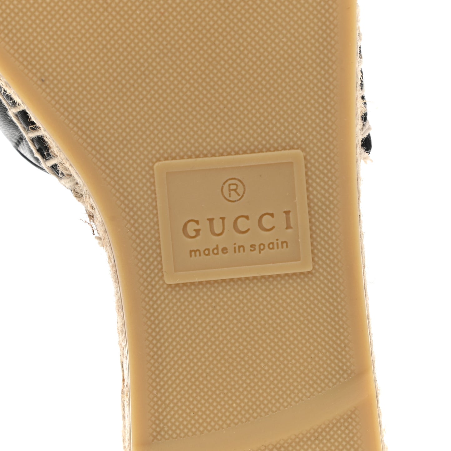 Nappa Matelasse GG Marmont Espadrille Slide Sandals 37 Black
