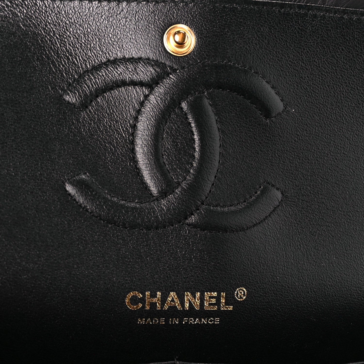 Chanel Calfskin Coco Pleats Medium Double Flap Black 6 of 12