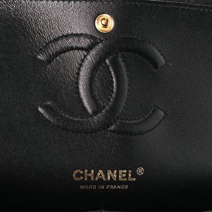 Chanel Calfskin Coco Pleats Medium Double Flap Black 6 of 12