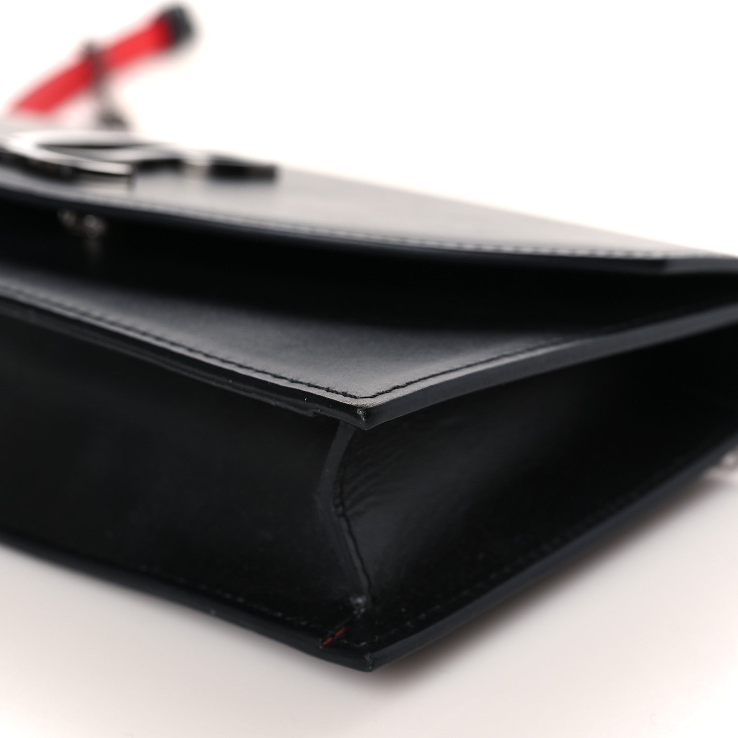 Christian Louboutin Calfskin Loubi54 Crossbody Clutch Black 8 of 9