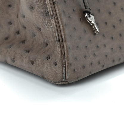 Hermes Ostrich Birkin 30 Gris Tourterelle 12 of 12