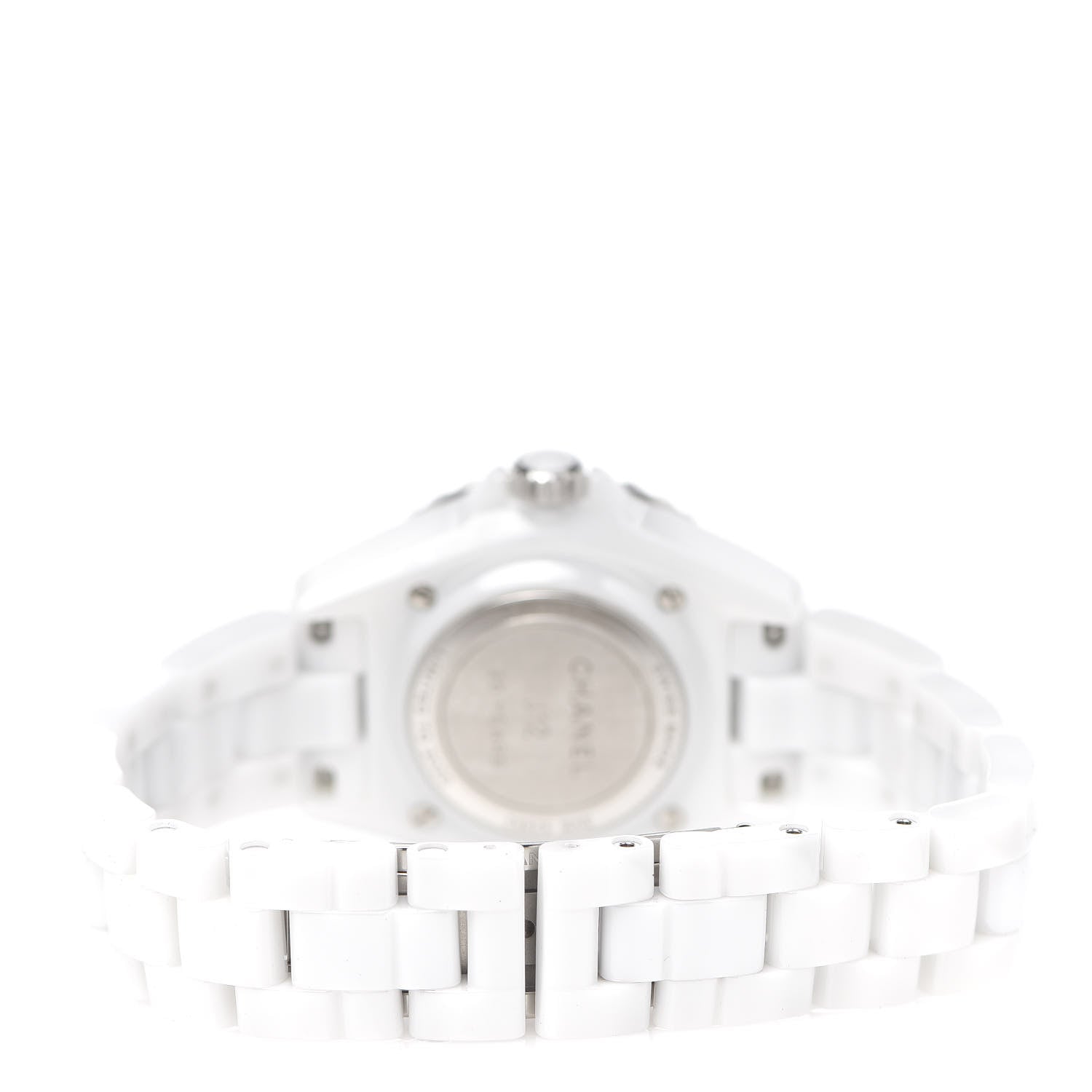 Chanel Stainless Steel Ceramic Diamond 33mm J12 Limited Edition Quartz Watch White 4 of 7