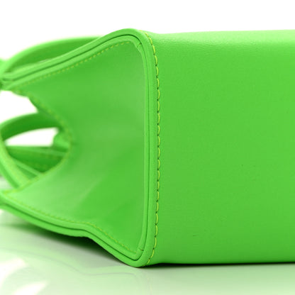 Telfar Vegan Leather Small Shopping Bag Highlighter Green 9 of 10