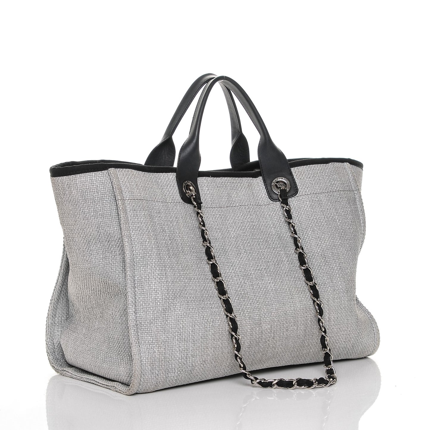Canvas Large Deauville Tote Grey