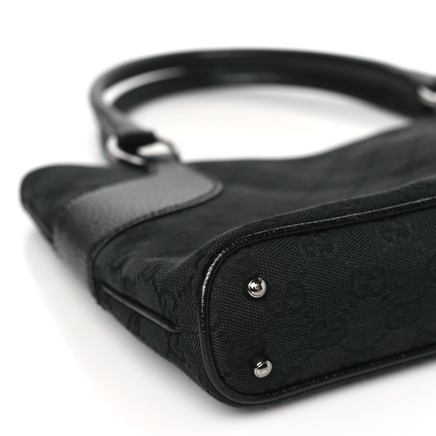 Gucci Monogram Shoulder Bag Black 7 of 10