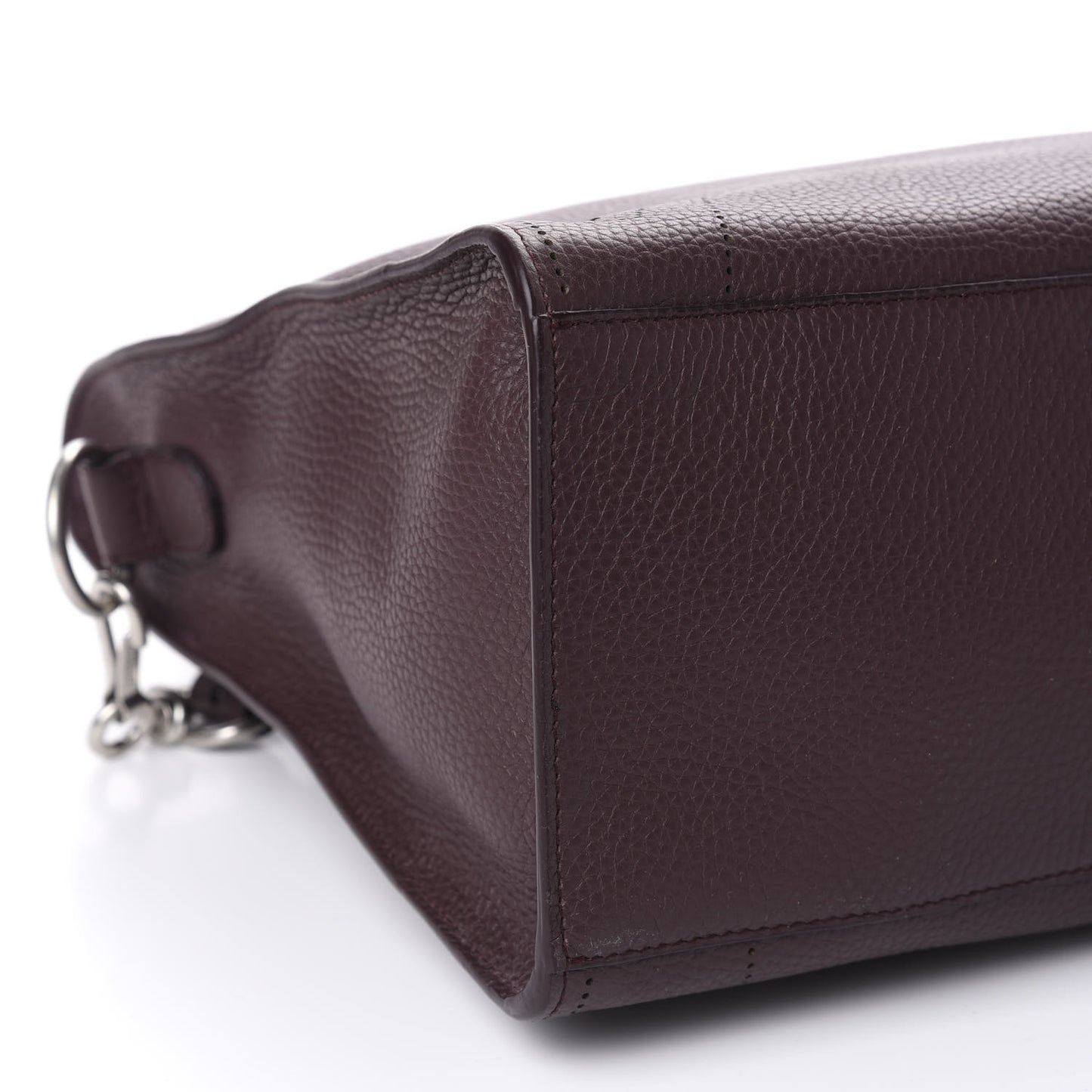 Veau Grana Perforated Blackout Hardware City Rouge Acajou