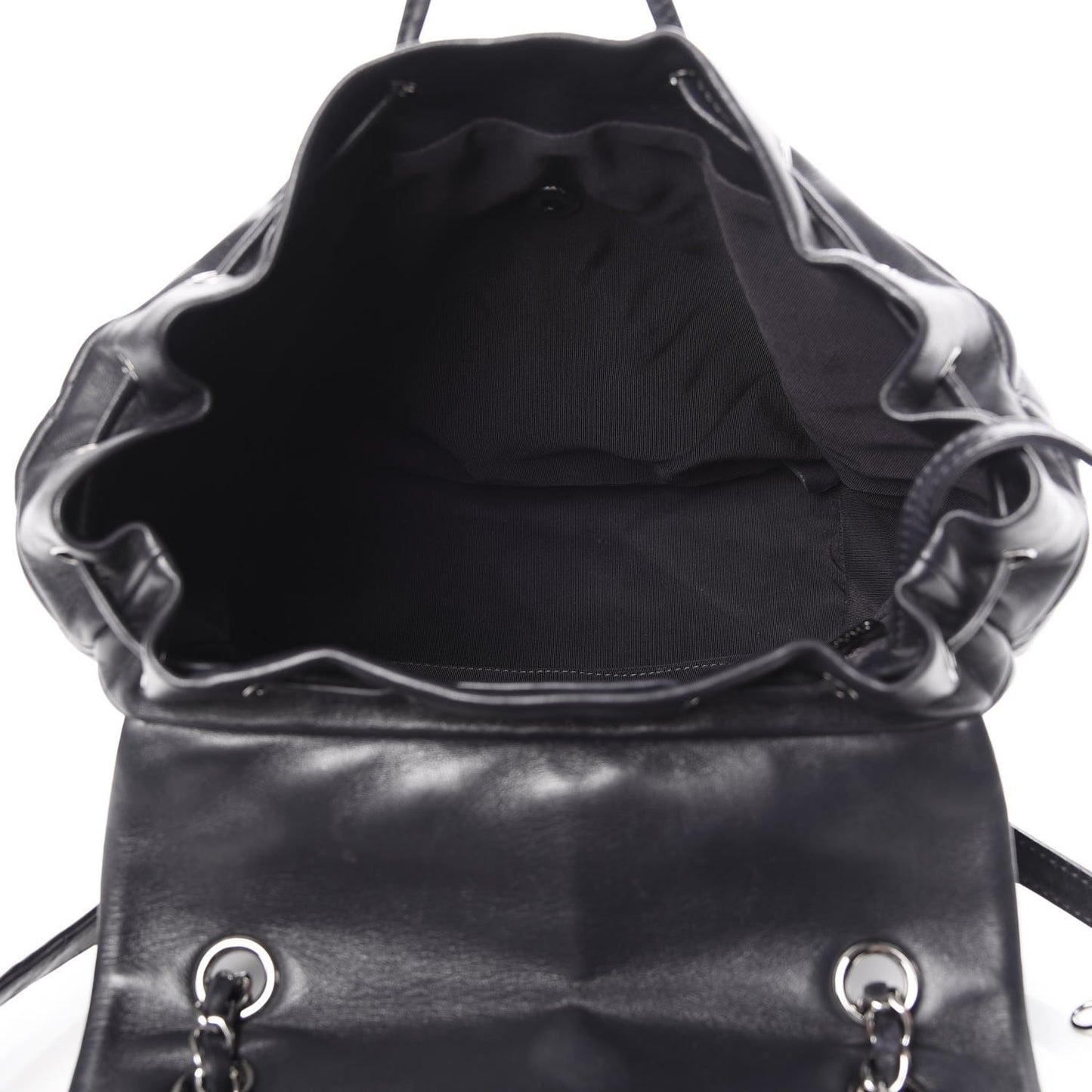 Lambskin Quilted Large Urban Spirit Backpack Navy