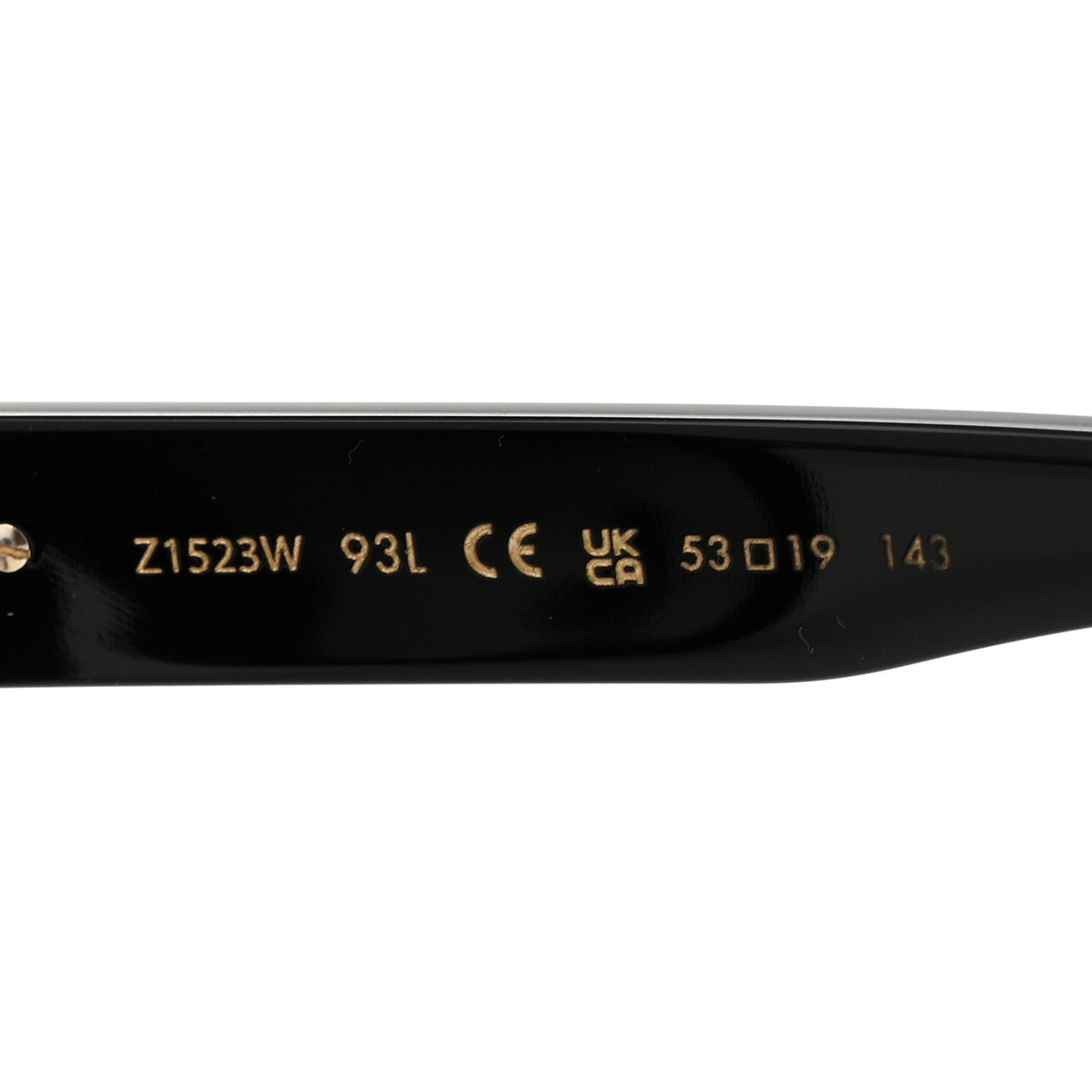 Acetate My Monogram Square Sunglasses Z1523W Black