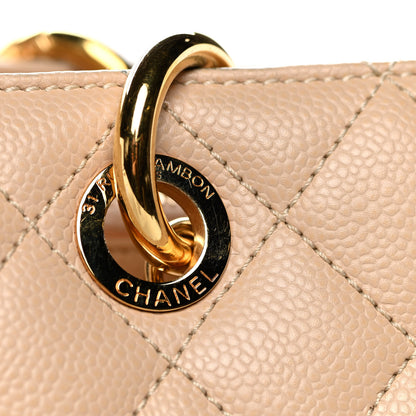 Chanel Caviar Quilted Grand Shopping Tote GST Beige Clair 11 of 23