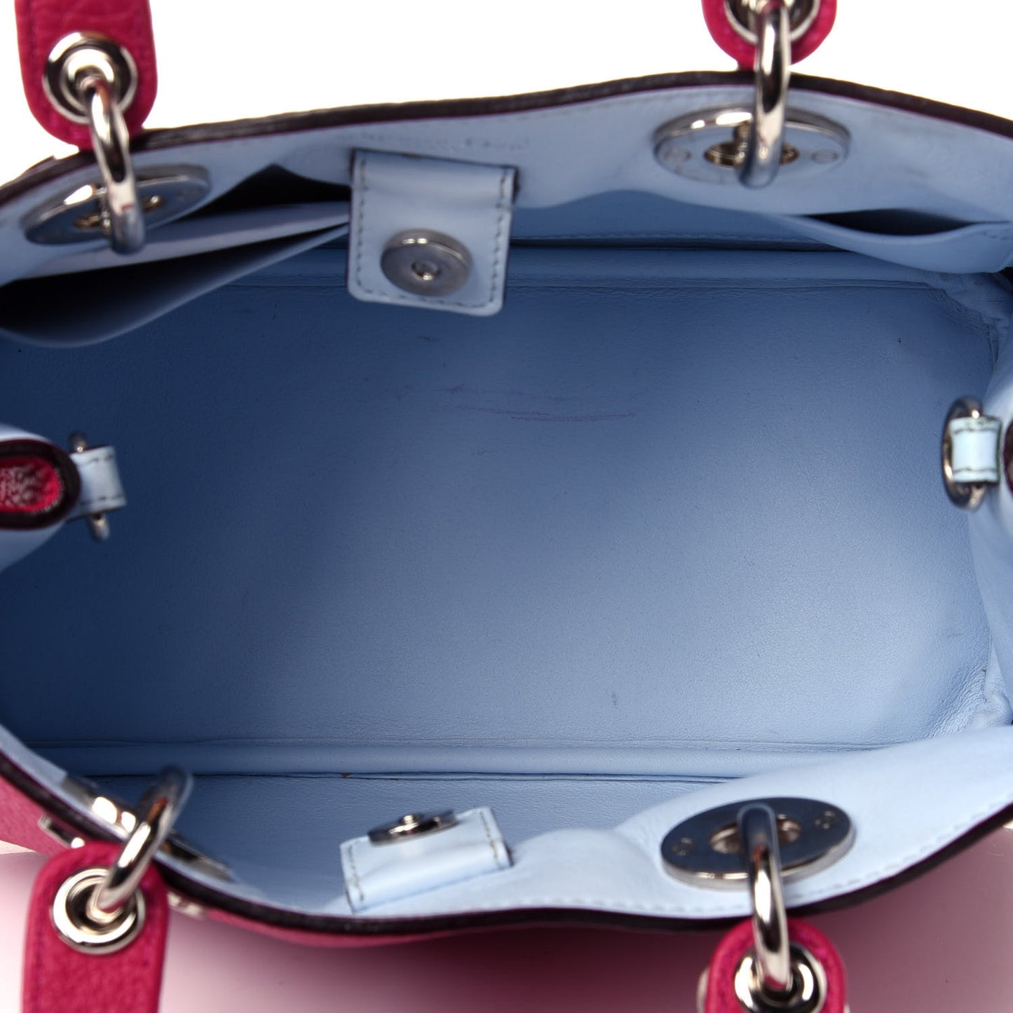 Calfskin Mini Diorissimo Tote Pink