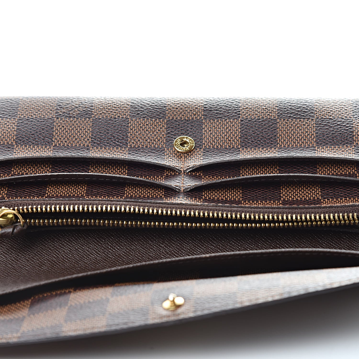 Louis Vuitton Damier Ebene Emilie Wallet 7 of 11