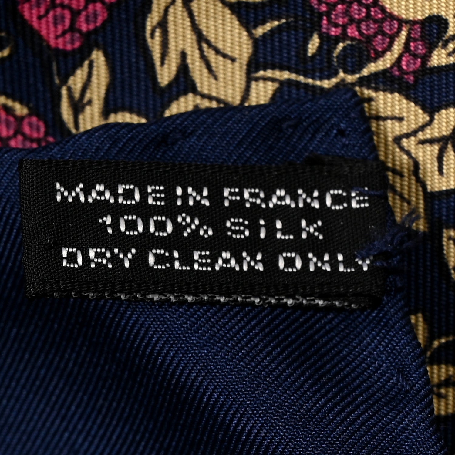 Hermes Silk Grape Vines Pocket Square 45 2 of 3