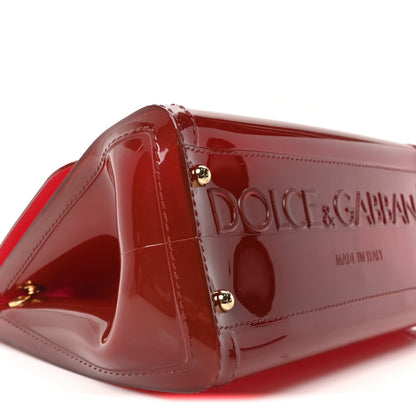 Dolce & Gabbana PVC Miss Sicily Satchel Red 8 of 9