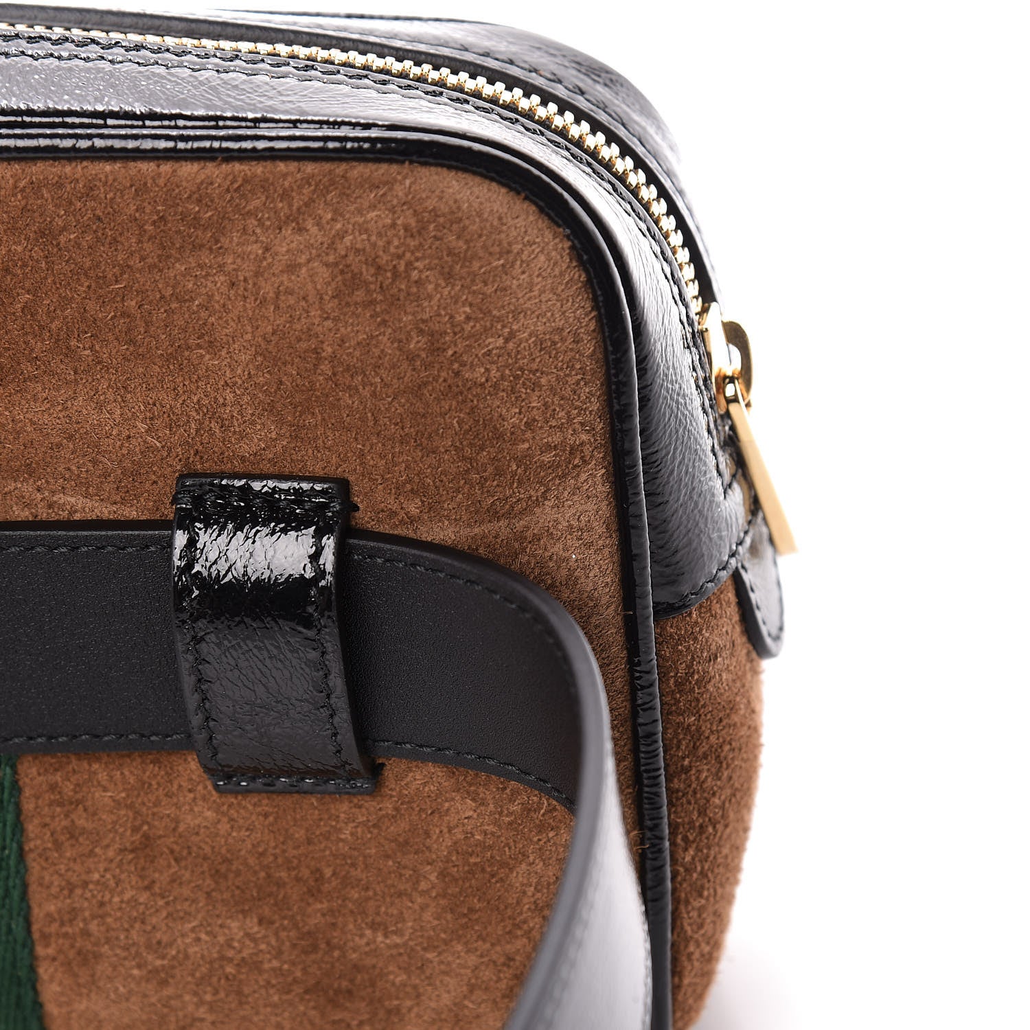 Gucci Suede Small Ophidia Belt Bag 85 34 Brown 9 of 13