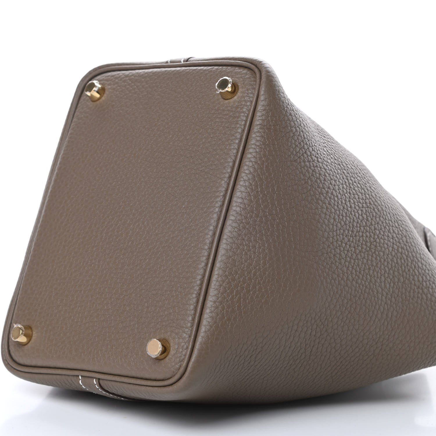 Hermes Taurillon Clemence Picotin Lock 18 PM Etoupe 10 of 11