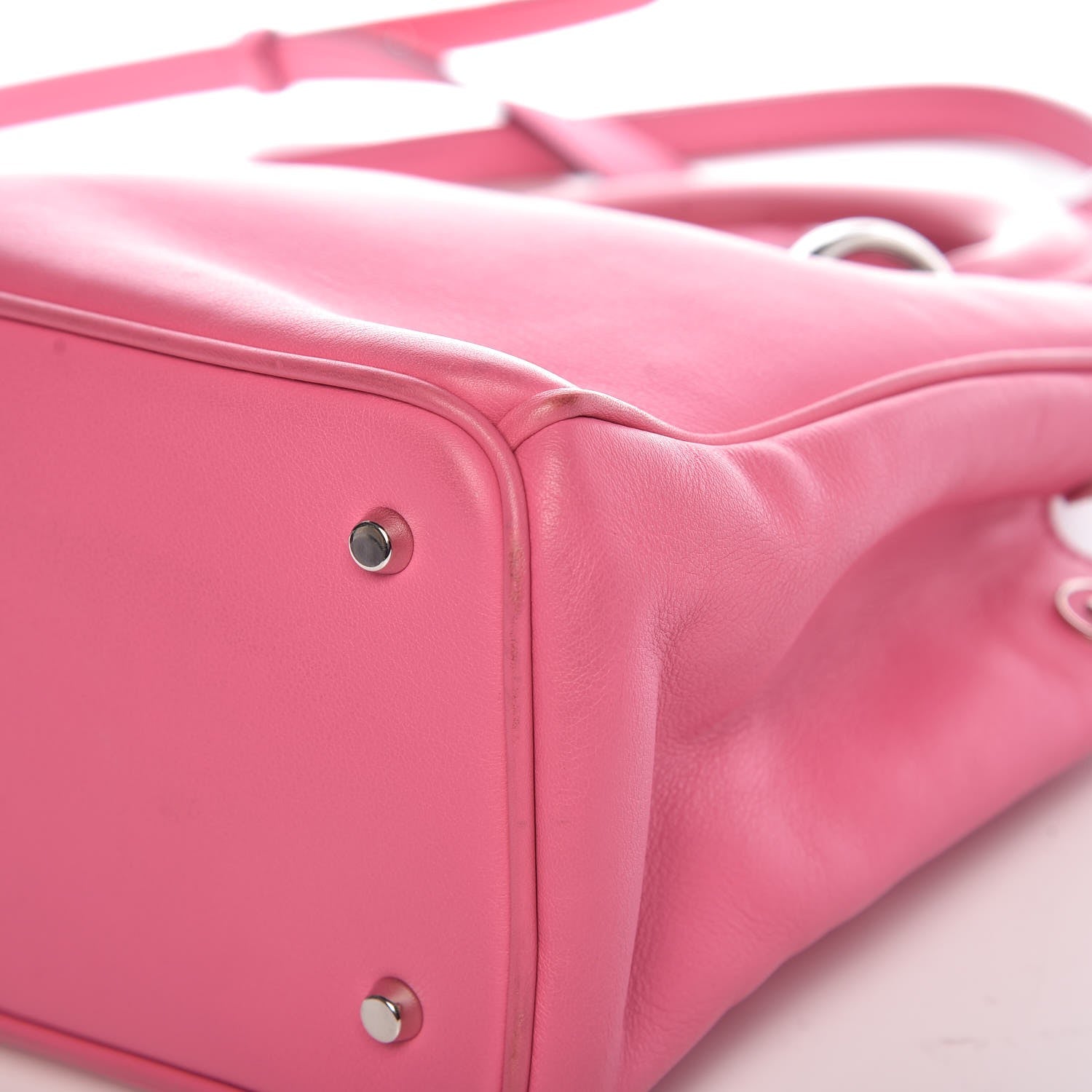 Christian Dior Calfskin Small Diorissimo Tote Pink 12 of 13