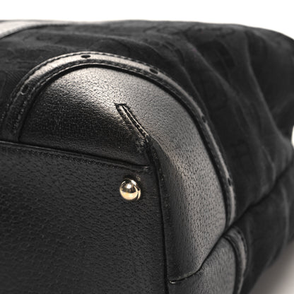 Gucci Canvas Horsebit Large Glam Shoulder Bag Black 12 of 14