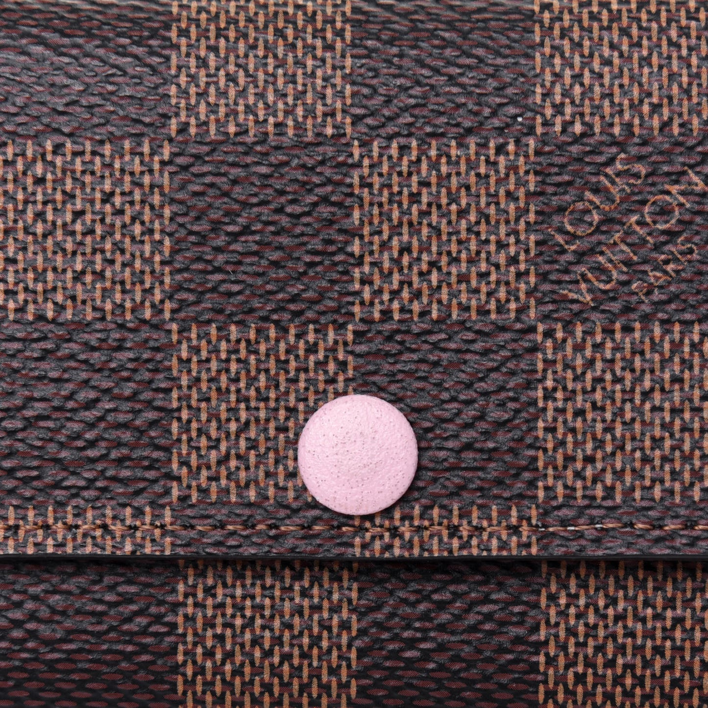 Damier Ebene Multicles 6 Key Holder Rose Ballerine