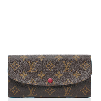 Louis Vuitton Monogram Emilie Wallet Fuchsia 1 of 7