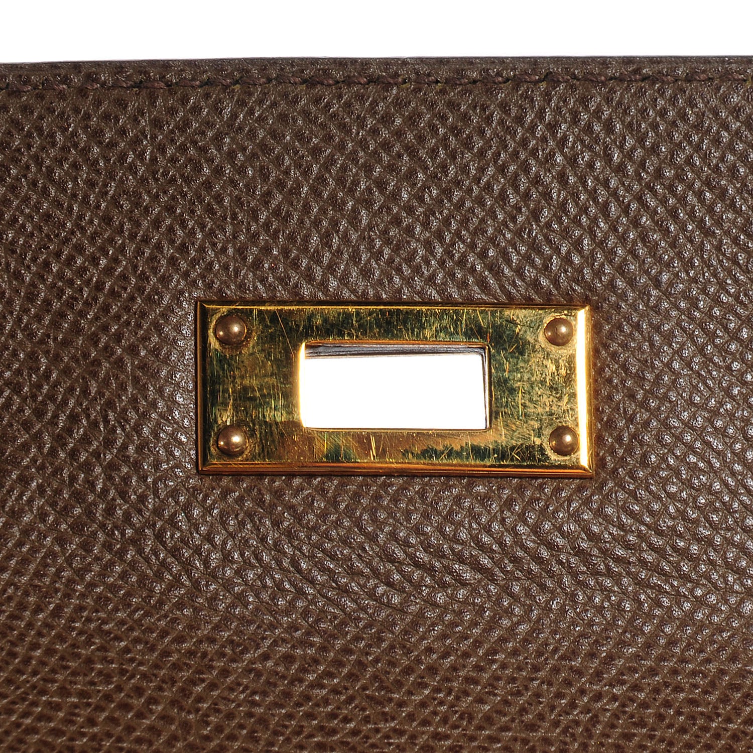 Hermes Epsom Kelly Retourne 28 Chocolate 8 of 10