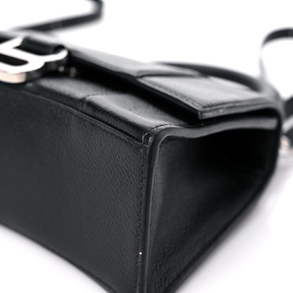 Balenciaga Grained Calfskin Hourglass Top Handle Bag XS Black 10 of 18