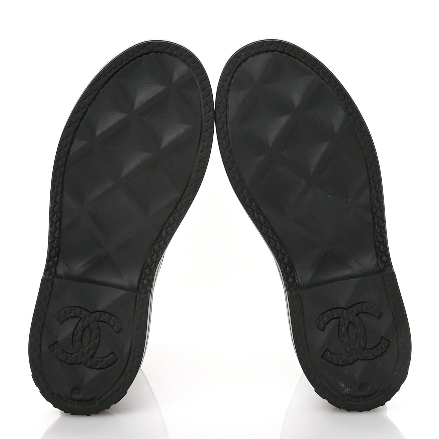 Chanel Caoutchouk CC High Boots 38 Black 6 of 9