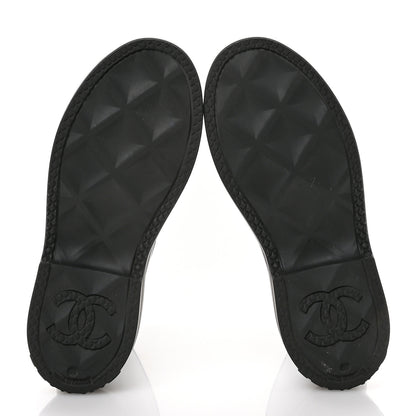 Chanel Caoutchouk CC High Boots 38 Black 6 of 9
