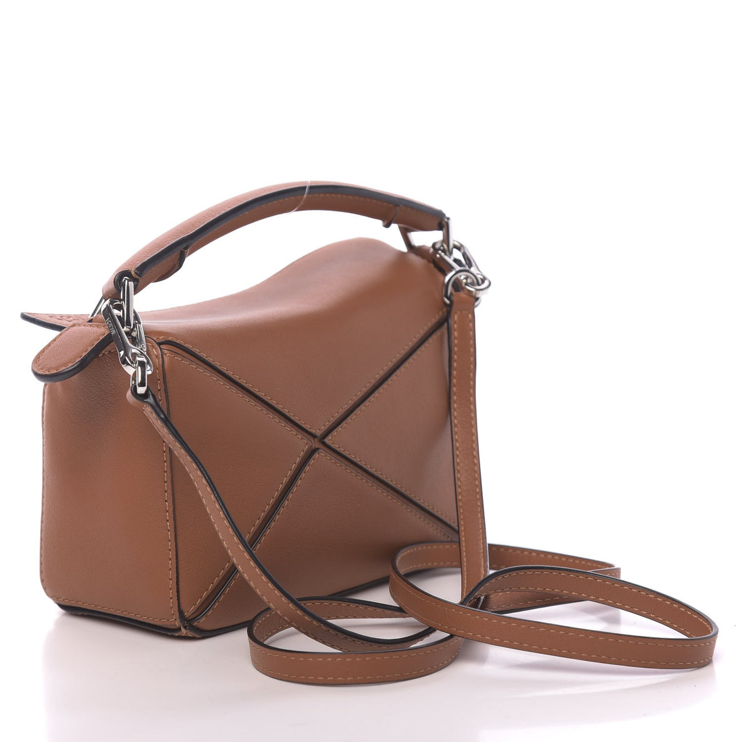 Calfskin Mini Puzzle Bag Tan