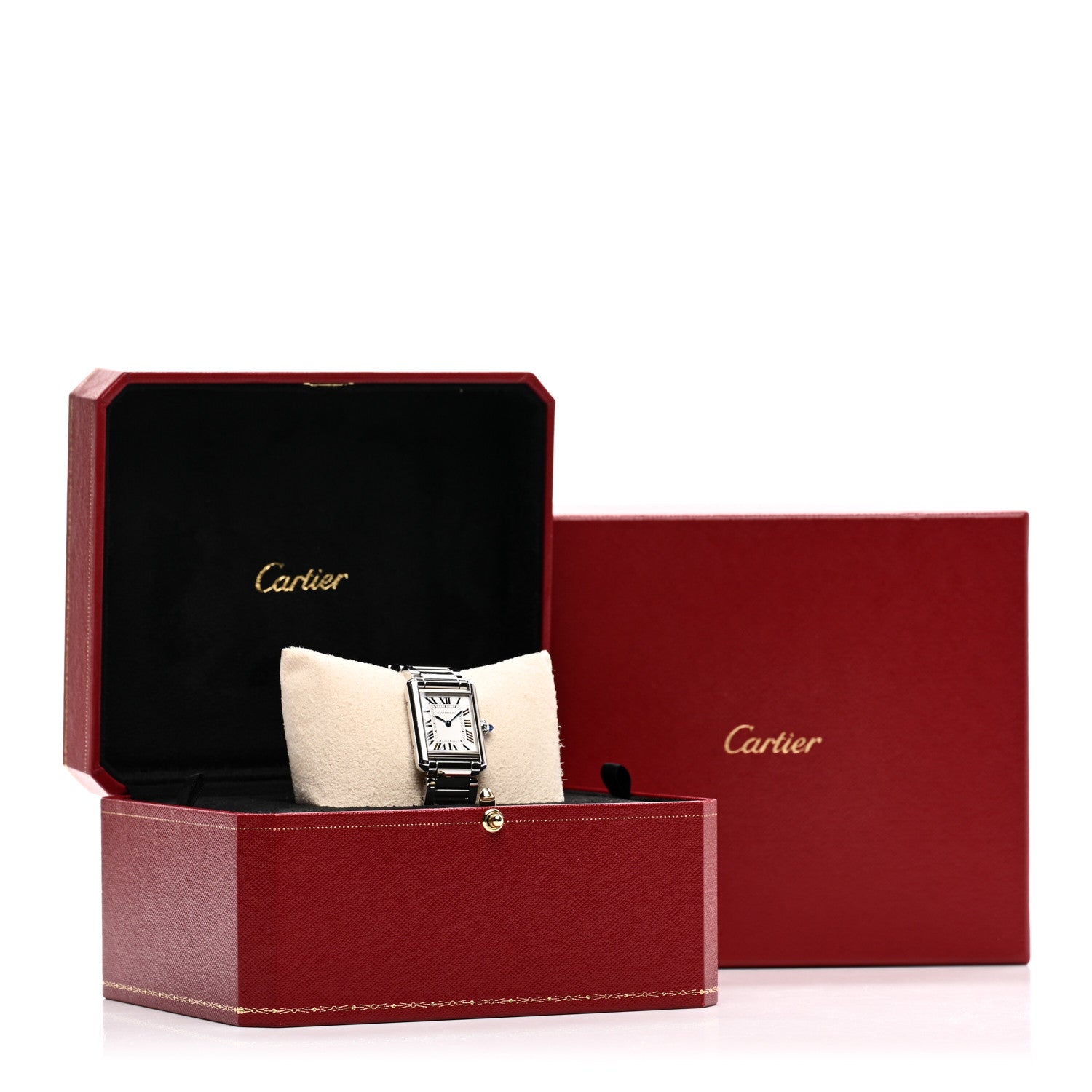 Cartier Stainless Steel 22mm Tank Must Quartz Watch 5 of 5