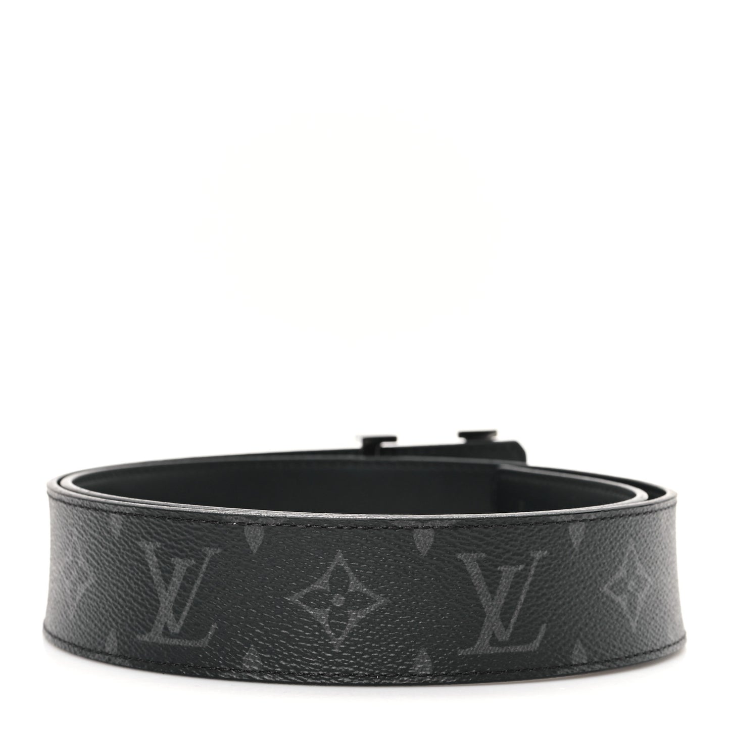 Monogram Eclipse Taigarama 40mm LV Initiales Reversible Belt 85 34 Black