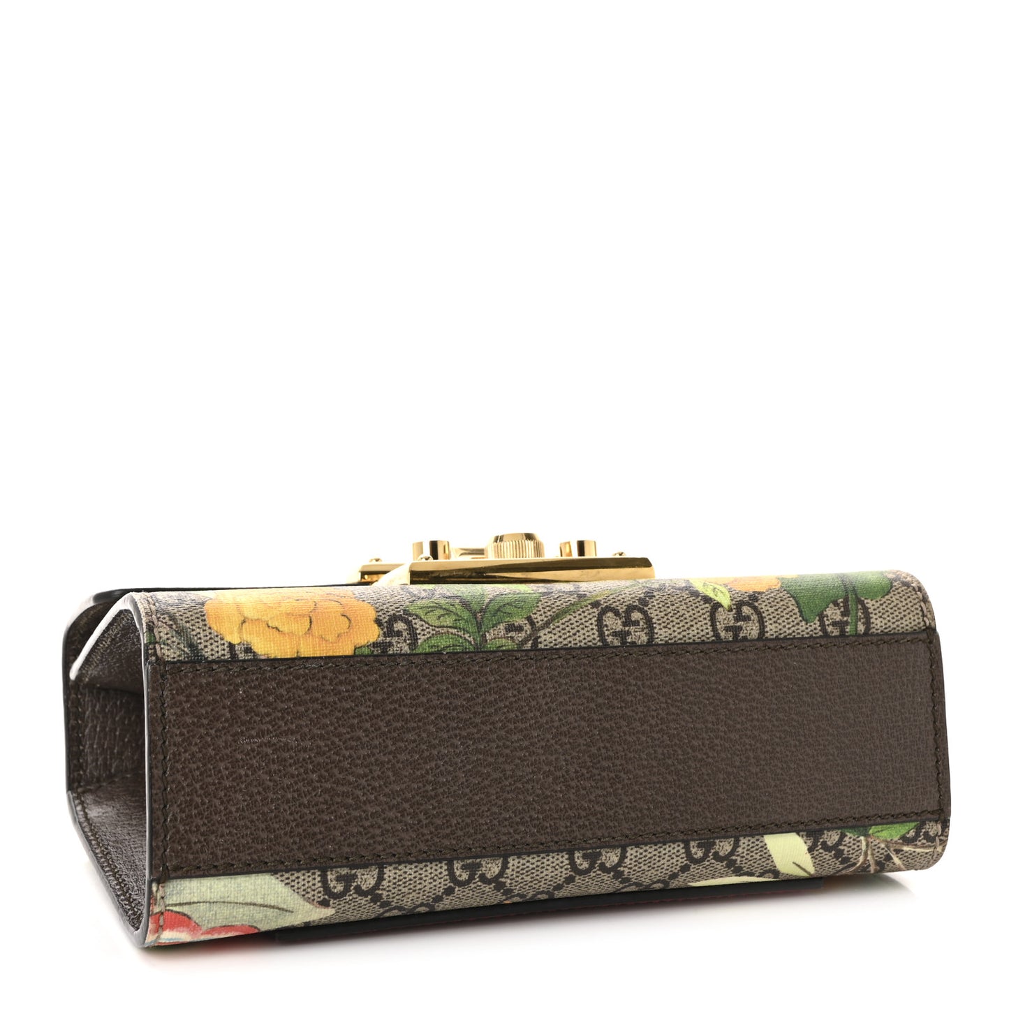 GG Supreme Monogram Tian Small Padlock Shoulder Bag Beige Multicolor New Acero