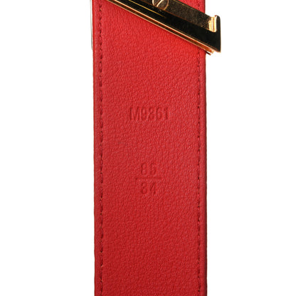Louis Vuitton Epi 30mm LV Twist Belt 85 34 Coquelicot 3 of 4
