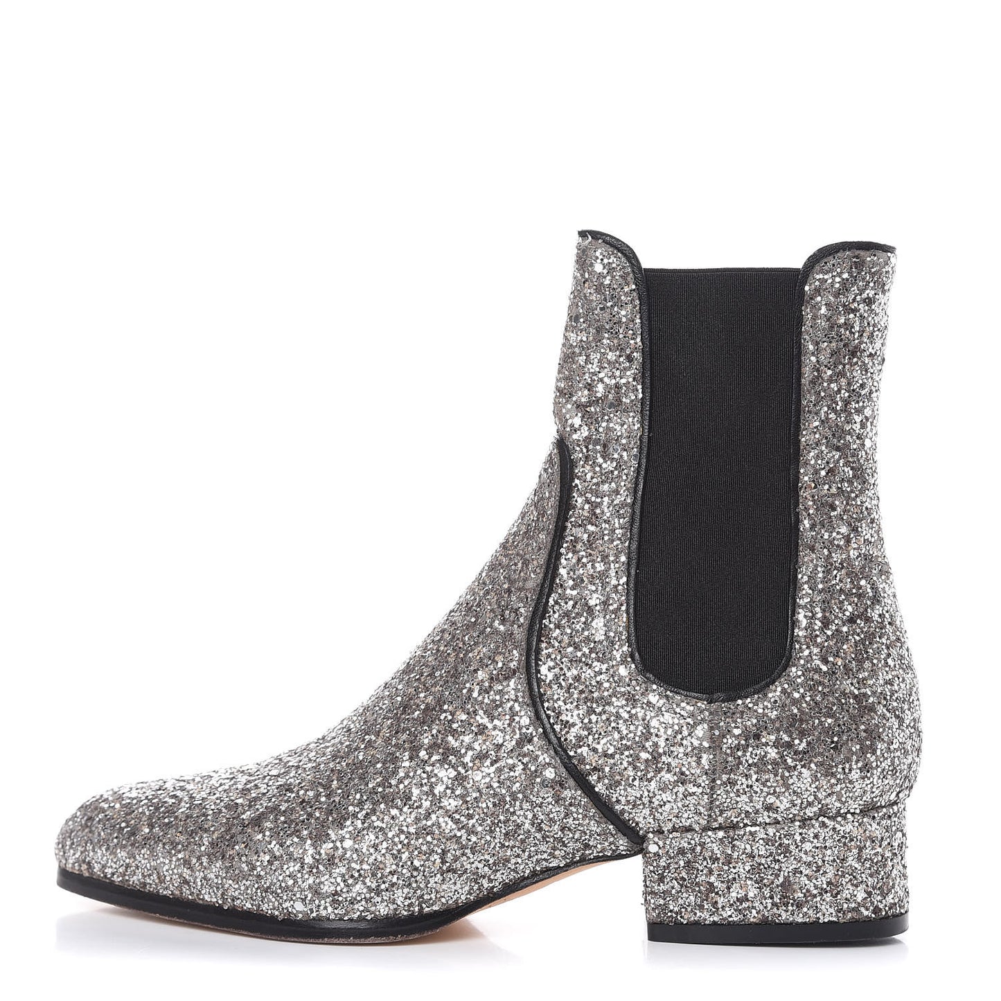 Glitter Monty Ankle Boots 35 Silver