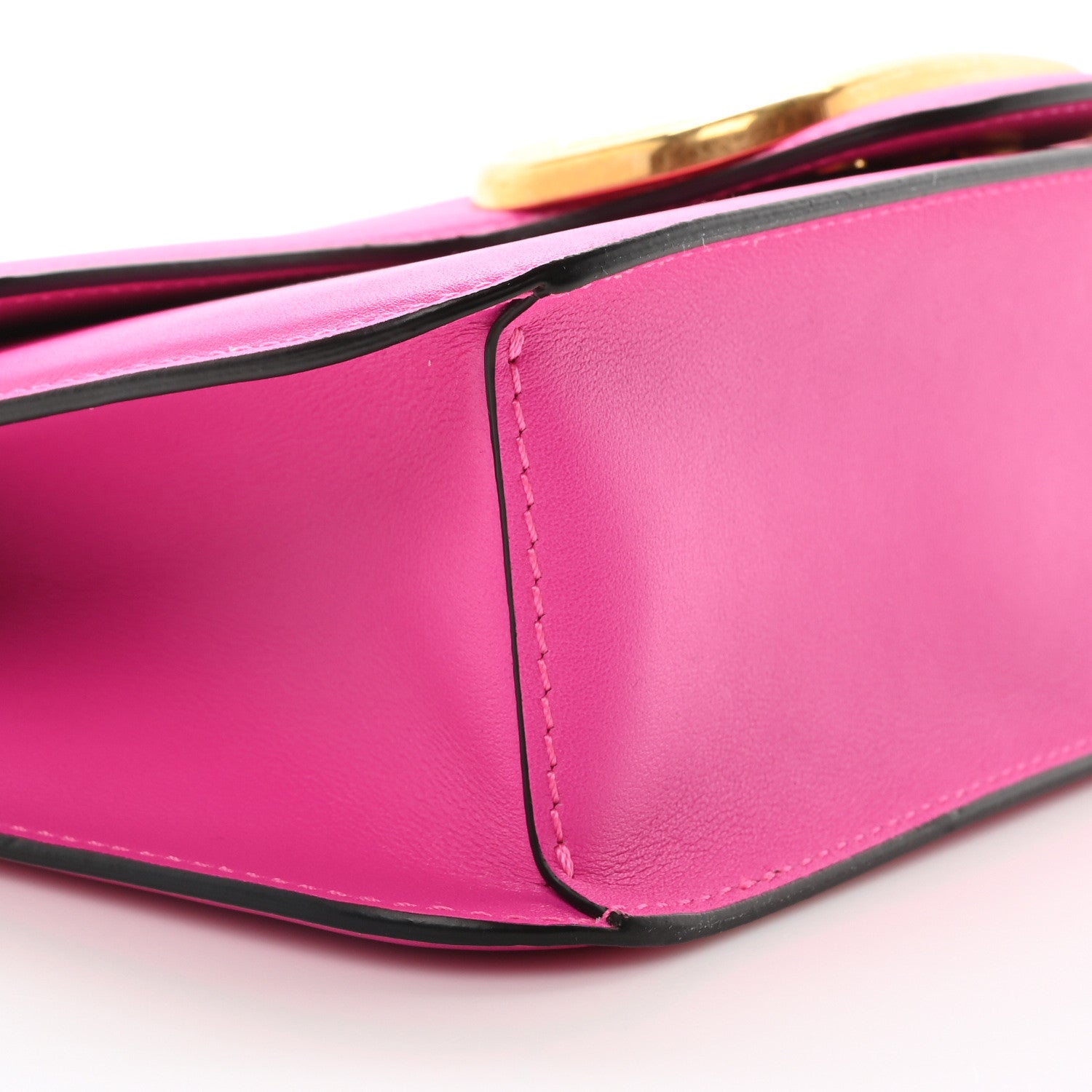 Valentino Garavani Calfskin Vlogo Loco Shoulder Bag Pink PP 9 of 10