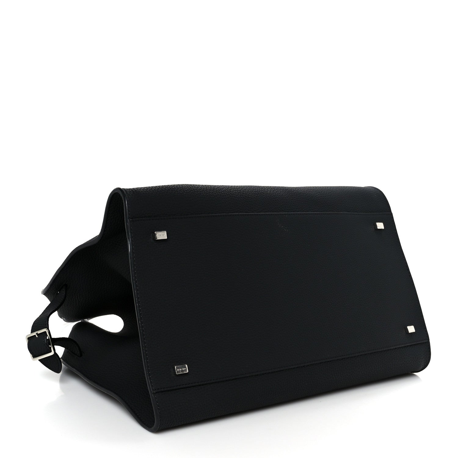 The Row Matte Grained Calfskin Soft Margaux 15 Black 4 of 10