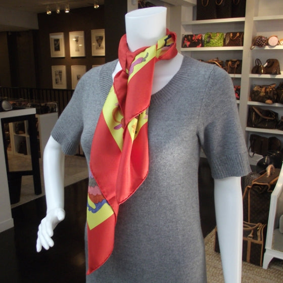 Silk Din Tini Ya Zue Scarf 90