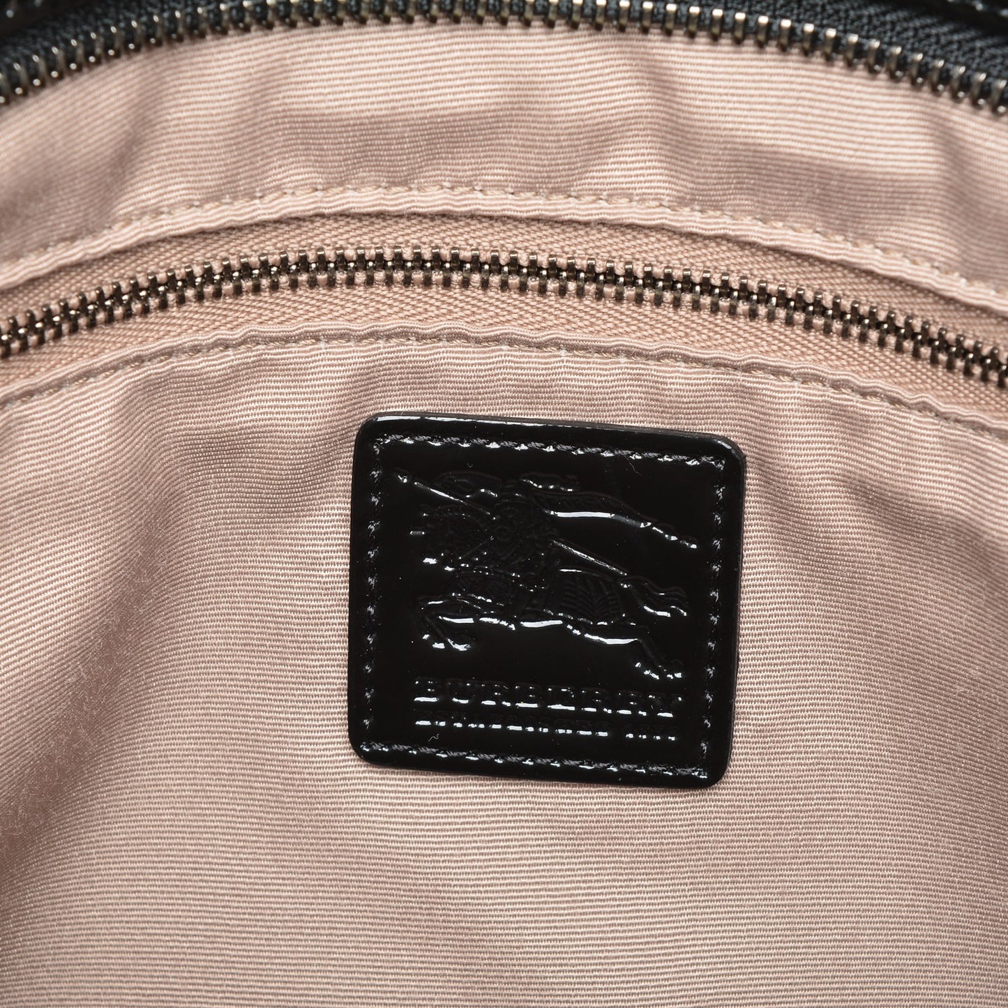 Patent Supernova Check Medium Denham Tote Black
