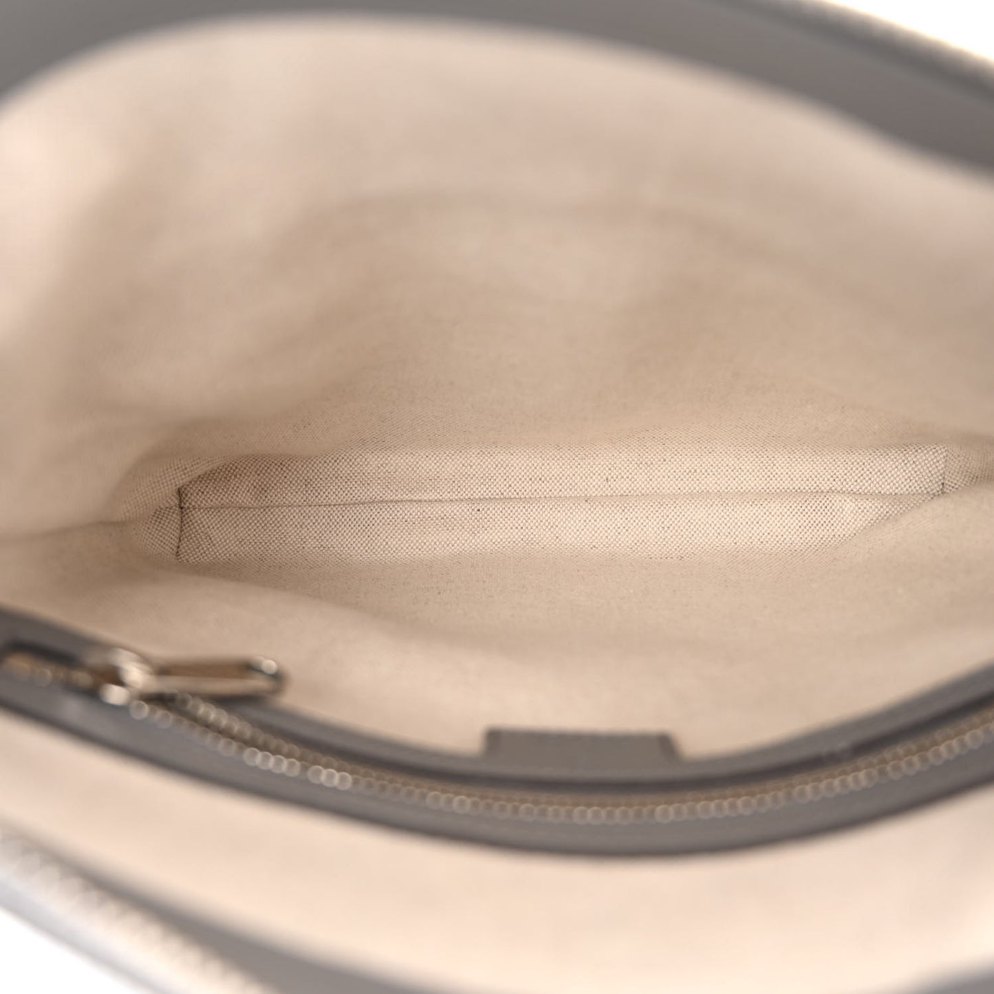 Calfskin GG Tennis Embossed Small Flat Messenger Bag Grey