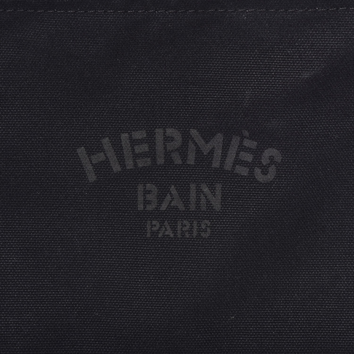 Hermes Toile Flat Yachting Pouch Black 6 of 9