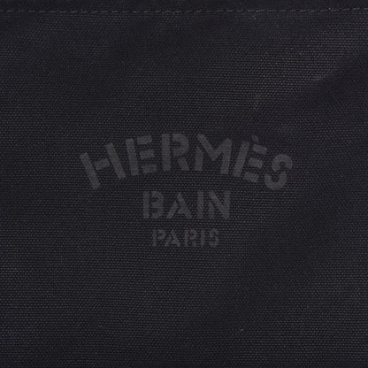 Hermes Toile Flat Yachting Pouch Black 6 of 9